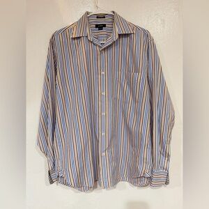 J. Crew Striped Long Sleeve Shirt Size Medium 100% Cotton